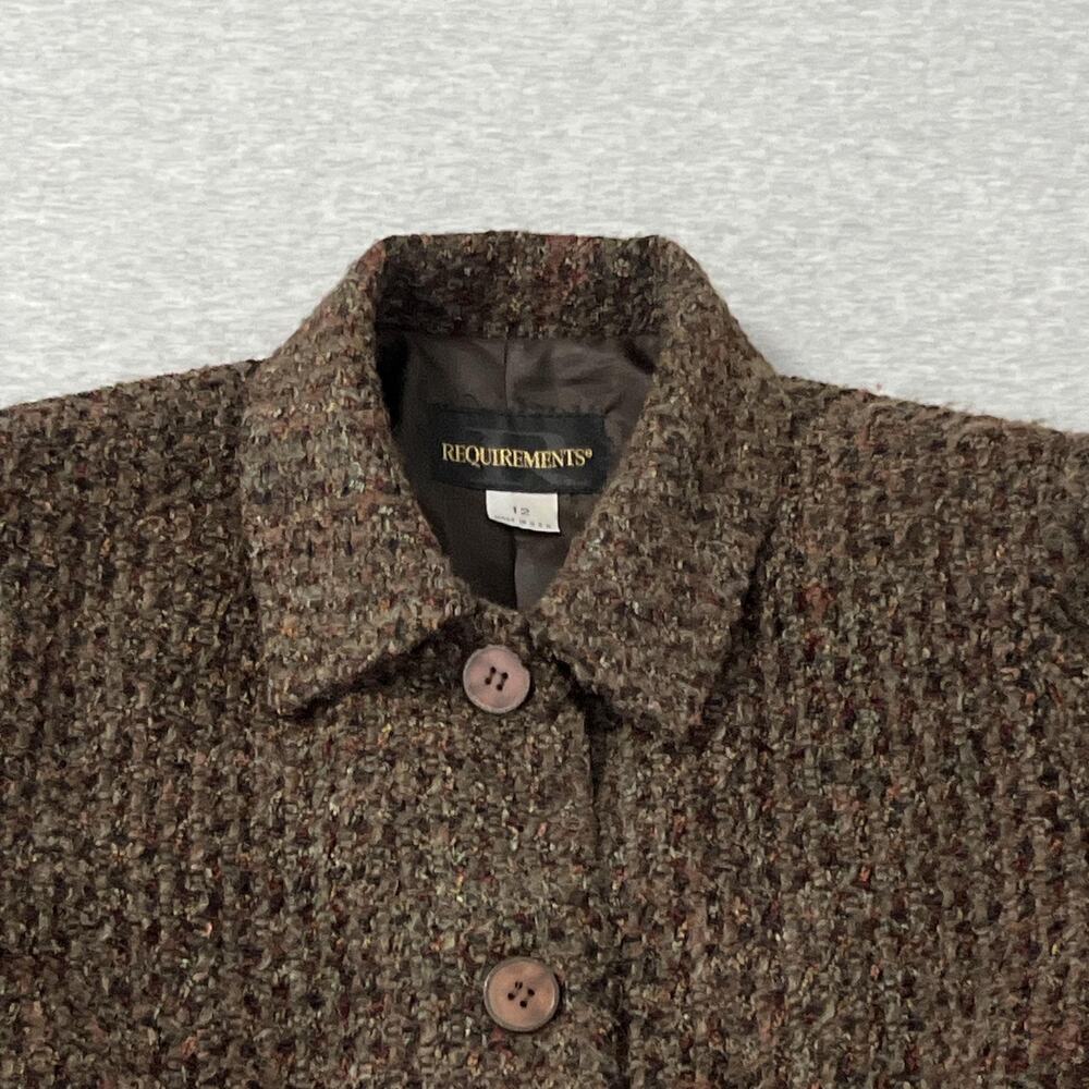 Vintage Requirements‎ Jacket Womens 12 Brown Boucle Chenille Mohair Made USA - Picture 4 of 14